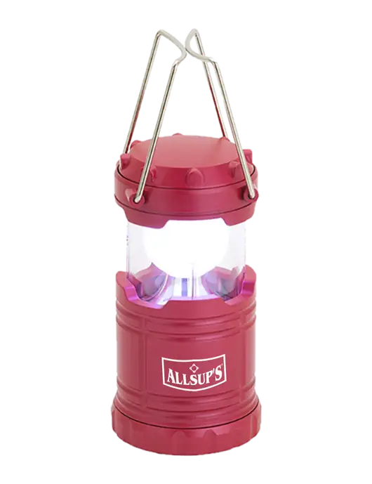 Red Mini Retro Lantern w/ALLSUP'S Logo
