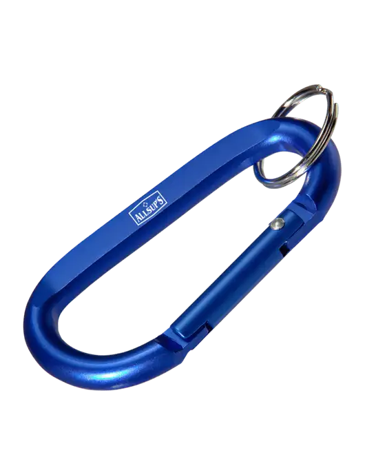 Blue Carabiner & Key Ring w/ALLSUP'S Logo