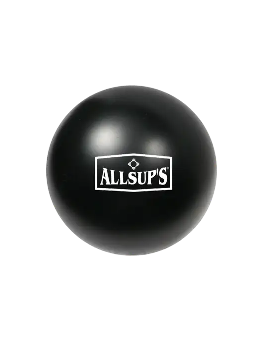 Black Stress Reliever Ball w/ALLSUP'S Logo