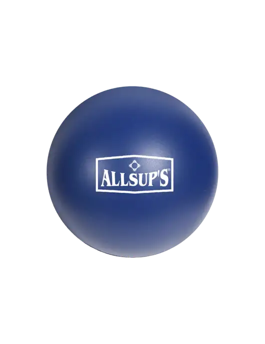 Navy Blue Stress Reliever Ball w/ALLSUP'S Logo