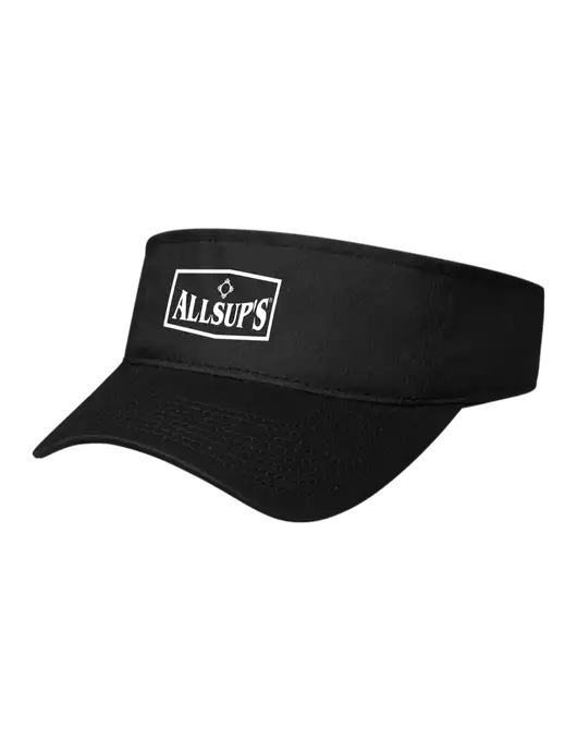 Black Cap Visor w/ALLSUP'S Logo