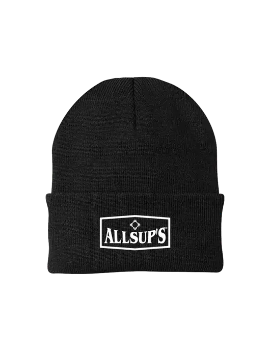 Black Knit Cap w/ALLSUP'S Logo
