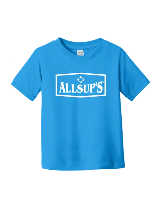 Rabbit Skins Cobalt Toddler Fine Jersey Tee w/ALLSUP'S Logo