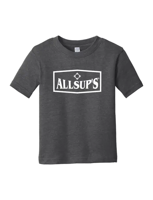 Rabbit Skins Vintage Smoke Toddler Fine Jersey Tee w/ALLSUP'S Logo