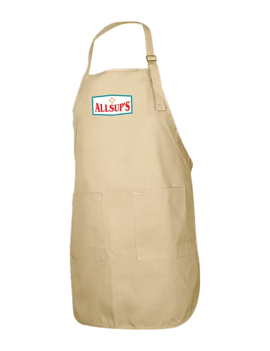 Full-Length Stone Apron With Pockets w/ALLSUP'S Logo