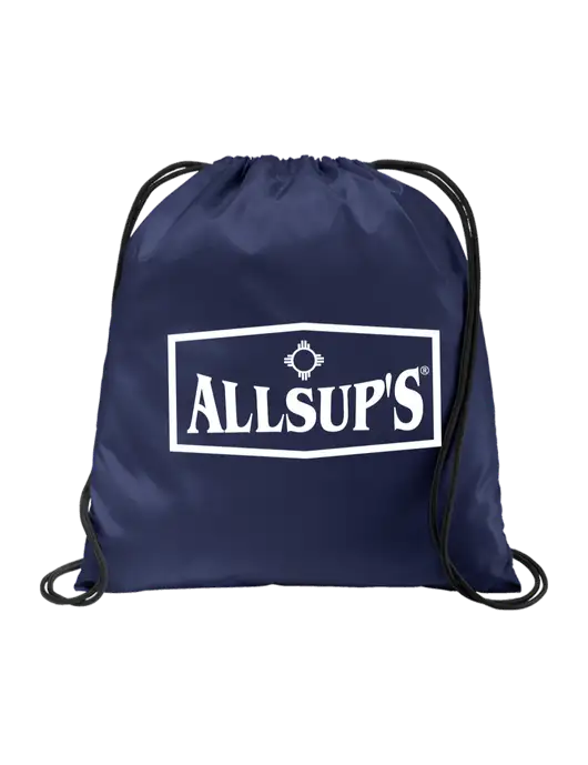 Drawstring  True Navy Cinch Pack w/ALLSUP'S Logo