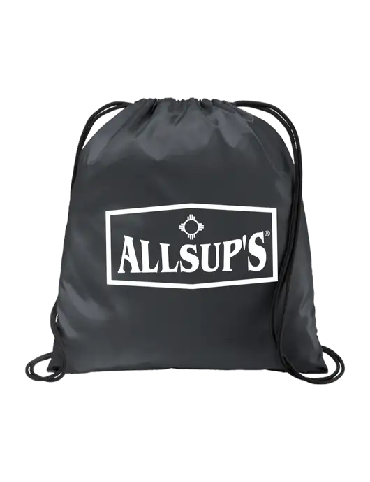 Drawstring  Graphite Grey Cinch Pack w/ALLSUP'S Logo