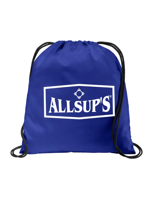 Drawstring  Royal Cinch Pack w/ALLSUP'S Logo