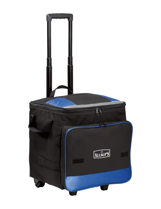 Twilight Blue Rolling Cooler w/ALLSUP'S Logo