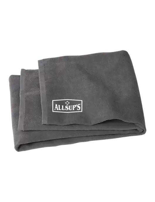 Graphite Beach Towel w/ALLSUP'S Logo