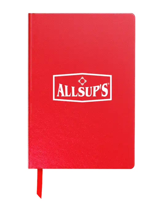 Achieve Red Hardcover Journal, 5.5 x 8.37 w/ALLSUP'S Logo
