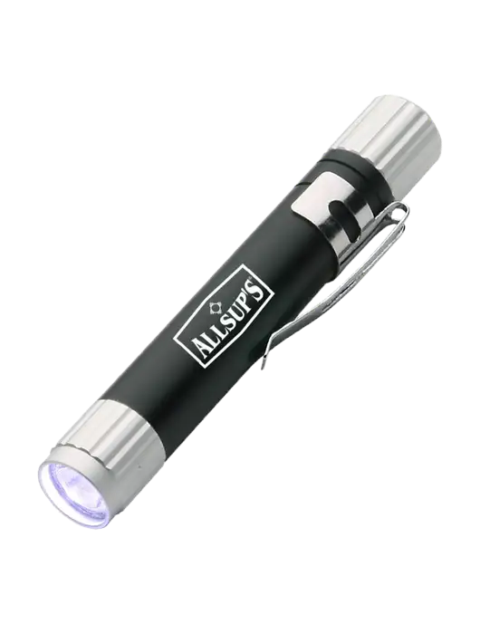 Black Aluminum LED Penlight w/ALLSUP'S Logo