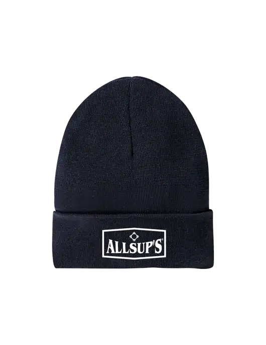 Recycled True Navy Beanie w/ALLSUP'S Logo
