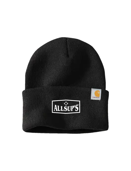 Carhartt Black Watch Cap 2.0 w/ALLSUP'S Logo
