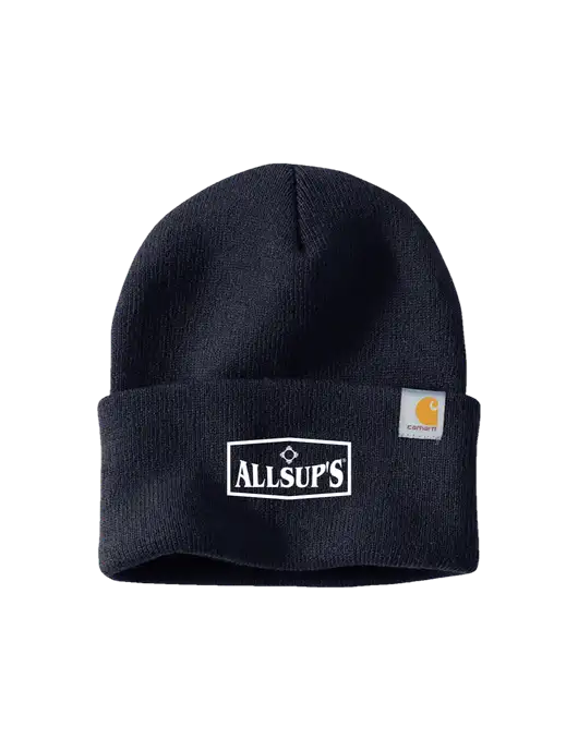 Carhartt Navy Watch Cap 2.0 w/ALLSUP'S Logo