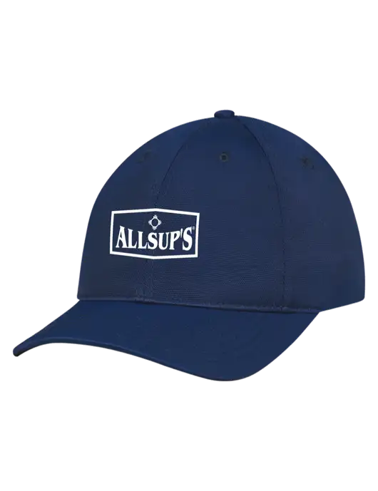 Navy Nylon Twill Performance Cap w/ALLSUP'S Logo