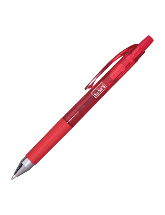 Translucent Red Tint Pen - Red Ink w/ALLSUP'S Logo