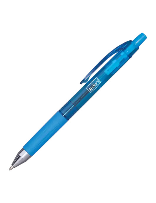 Translucent Blue Tint Pen - Blue Ink w/ALLSUP'S Logo