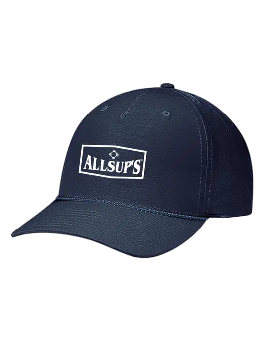 Richardson Laser Perf Performance Dark Navy/Navy-Grey-Blue Rope Cap w/ALLSUP'S Logo