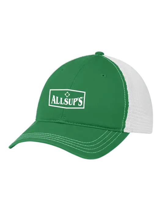 Richardson 111 Garment Washed Trucker Cap Kelly w/White Mesh w/ALLSUP'S Logo
