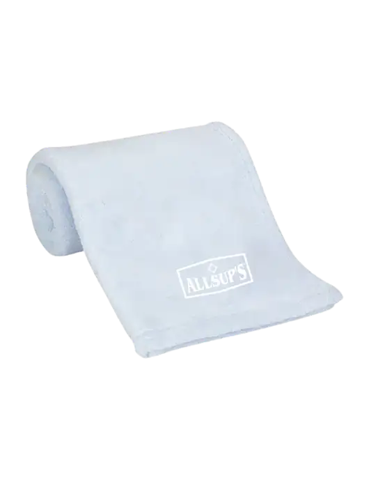 Blue Alpine Fleece Mink Touch Luxury Baby Blanket  w/ALLSUP'S Logo