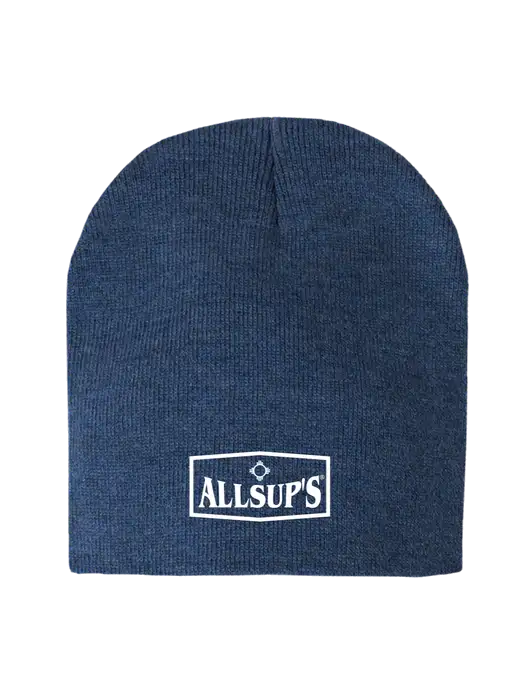 Dark Royal Heather Element Knit Beanie w/ALLSUP'S Logo