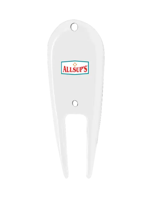 White Divot Tool w/ALLSUP'S Logo