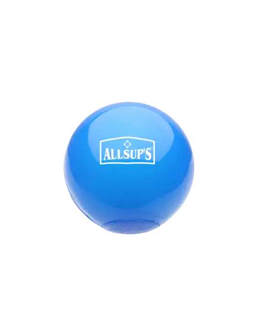 Light Up Light Royal Blue Bounce Ball w/ALLSUP'S Logo