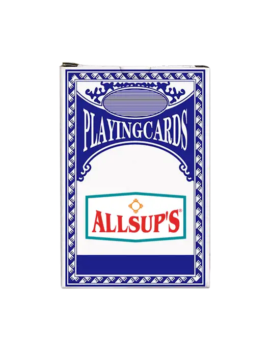 Dark Royal Blue Playing Cards w/ALLSUP'S Logo