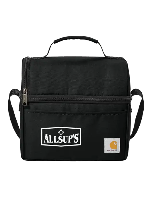 Carhartt Black Lunch 6-Can Cooler w/ALLSUP'S Logo