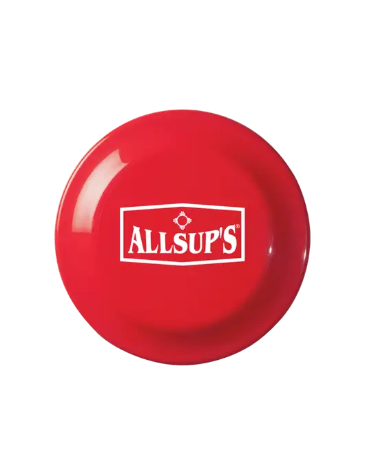 Fun Red Flying Disc w/ALLSUP'S Logo