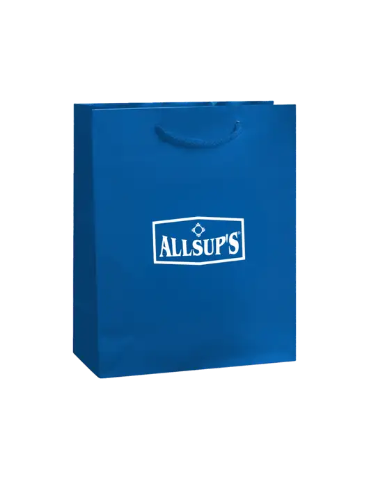 Royal Gift Bag Gloss 8x10 w/ALLSUP'S Logo