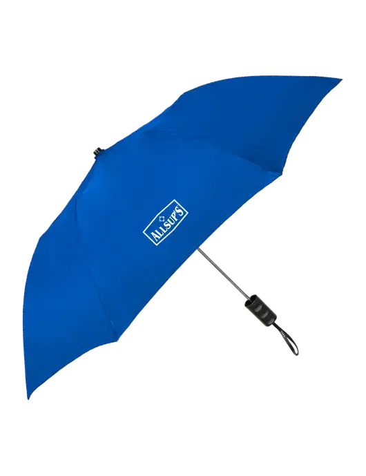 Dark Royal 42" Folding Umbrella  w/ALLSUP'S Logo