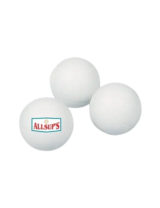 3-Pack 1-Star White Ping Pong Balls w/ALLSUP'S Logo