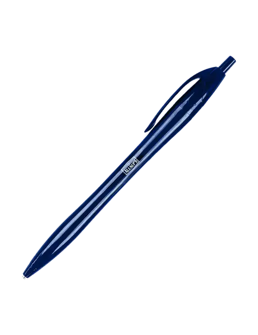 Novella Navy Solid Pen - Black Ink w/ALLSUP'S Logo