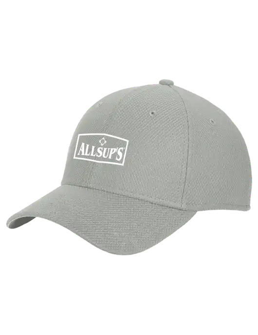 New Era Diamond Era Medium Grey Stretch Cap w/ALLSUP'S Logo