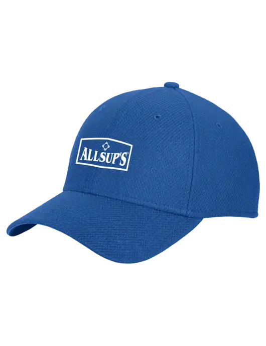 New Era Diamond Era Dark Royal Stretch Cap w/ALLSUP'S Logo