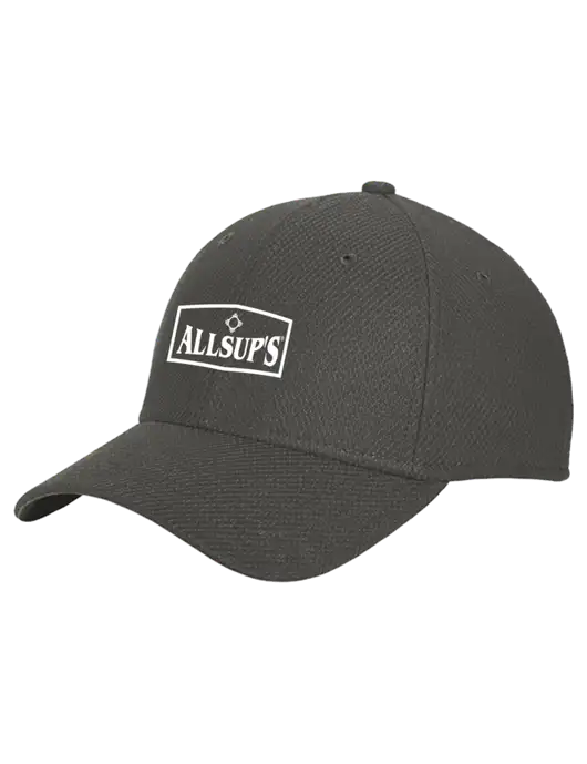 New Era Diamond Era Very Dark Grey Stretch Cap w/ALLSUP'S Logo