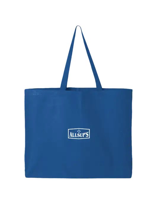 Sturdy Canvas Royal Blue Tote w/ALLSUP'S Logo