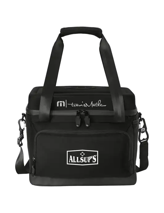 TravisMathew Black Cruise 24-Can Cooler w/ALLSUP'S Logo