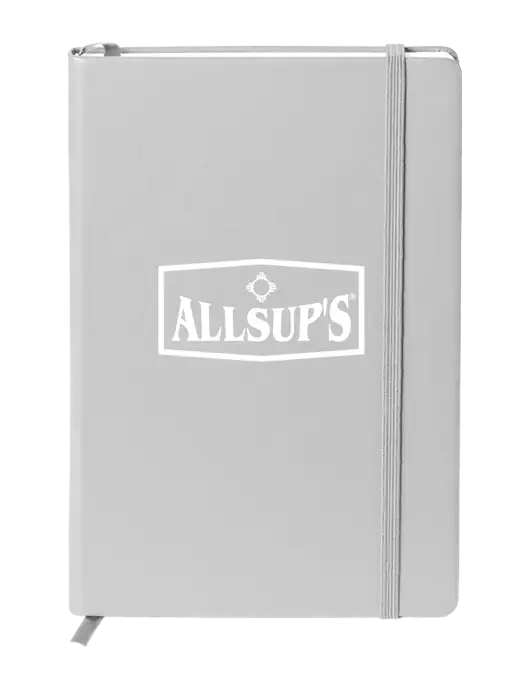 Neoskin Silver Hard Cover Journal 5.75 x 8.375
 w/ALLSUP'S Logo