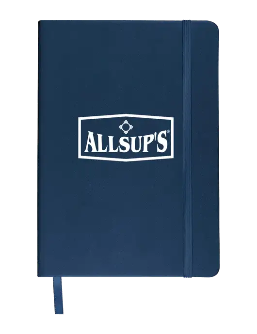 Leeman Navy Tuscany Journal 5.75 x 8.25 w/ALLSUP'S Logo