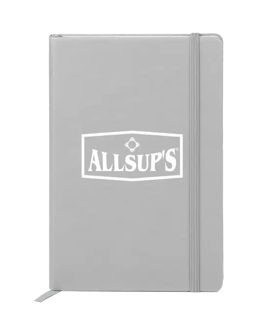 Neoskin Silver Hard Cover Junior Journal, 3.75 x 5.625 w/ALLSUP'S Logo