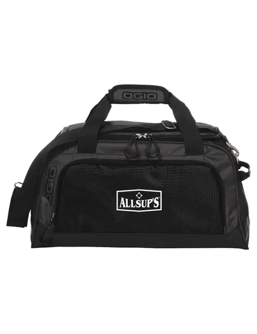 OGIO Breakaway Very Dark Grey/Black Duffel w/ALLSUP'S Logo