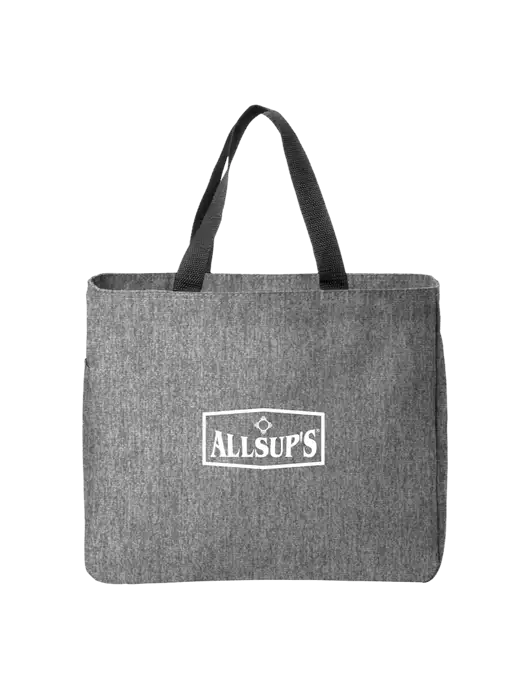 Essential Medium Grey Heather Tote w/ALLSUP'S Logo