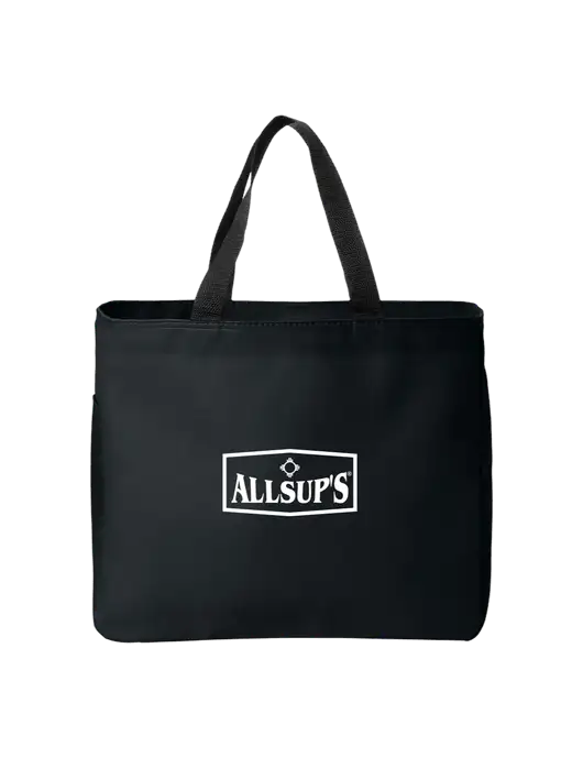 Essential Black Tote w/ALLSUP'S Logo
