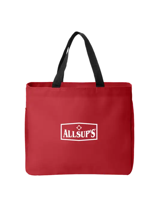 Essential Red Tote w/ALLSUP'S Logo