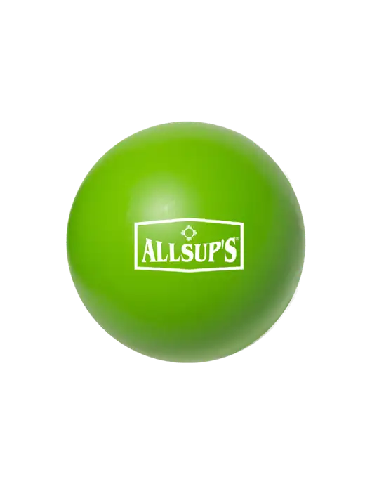 Light Kelly Stress Reliever Ball w/ALLSUP'S Logo