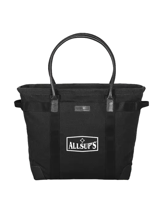 Brooks Brother Wells Black Laptop Tote w/ALLSUP'S Logo