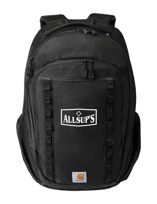 Carhartt 25L Ripstop Black Backpack w/ALLSUP'S Logo